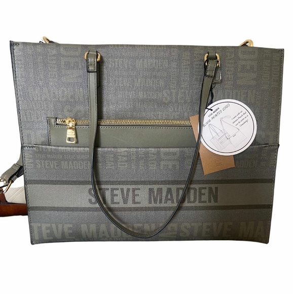 New Steve Madden ToteBag with Large Pouch Included *Rare Design* - Picture 2 of 2